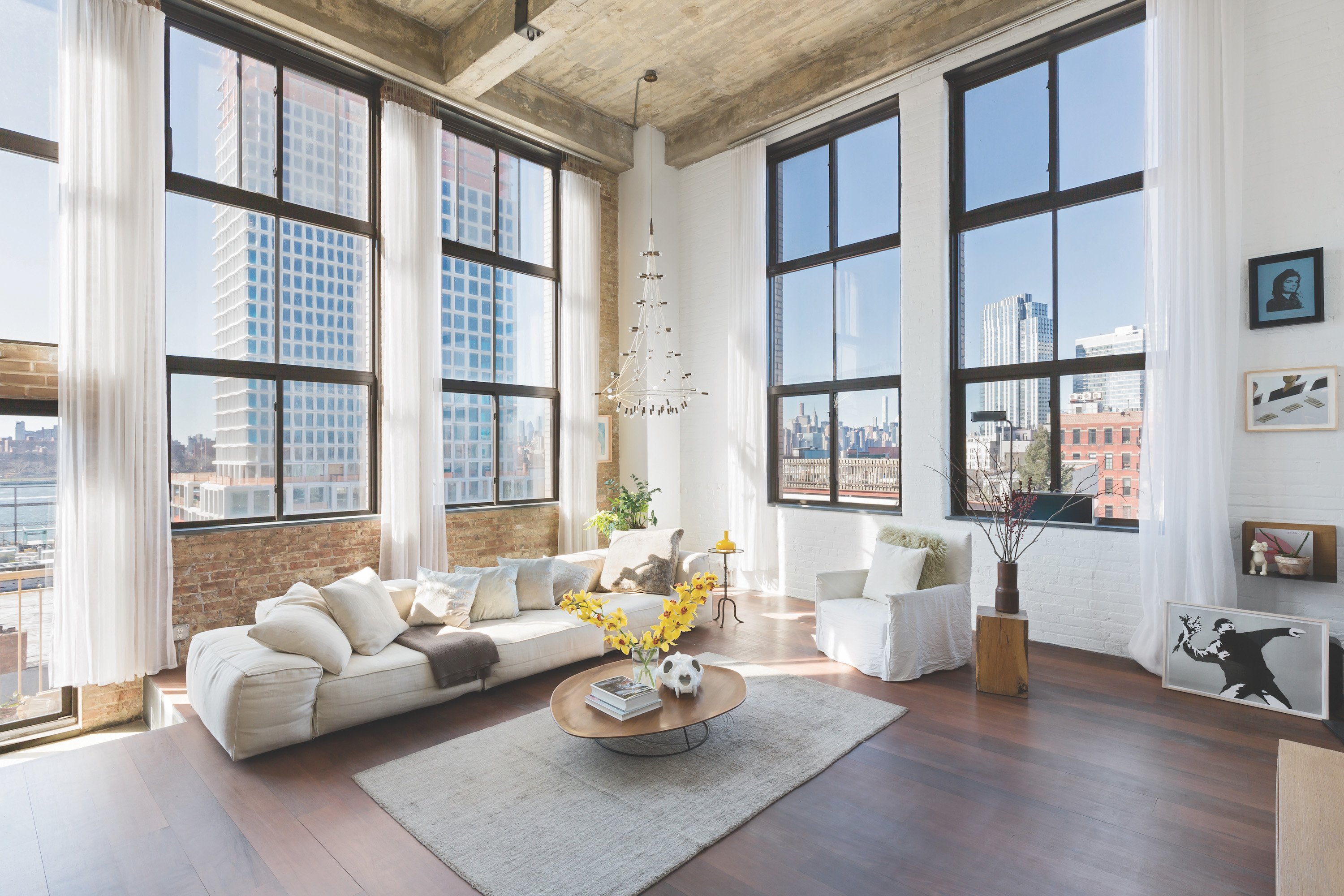 A Williamsburg duplex loft with doubleheight ceilings, for 4,680,000
